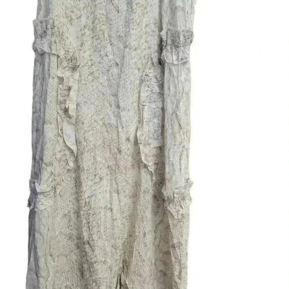 Pilyq Women's White & Tan Rayon Sleeveless Sundress NEW - Picture 11 of 16